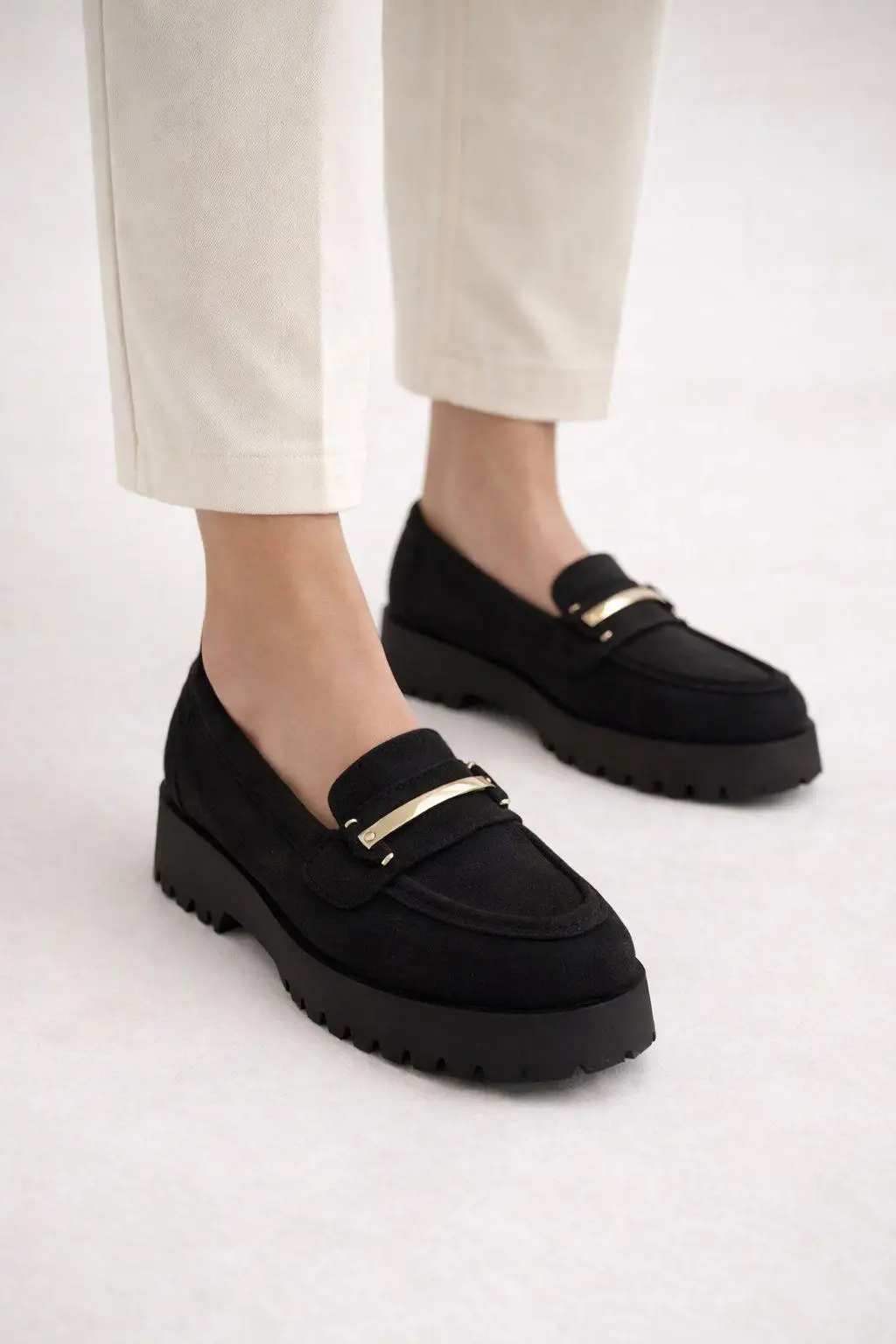 Jeremi Süet Siyah Loafer
