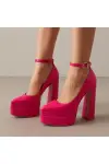 Kadın Fuşya Platform Topuklu Ayakkabı