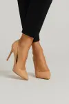 Kadın Ten Rengi İnce Topuklu Stiletto