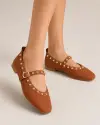 Kadın Taba Gold Zımbalı Babet 