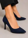 Lacivert Süet Stiletto 